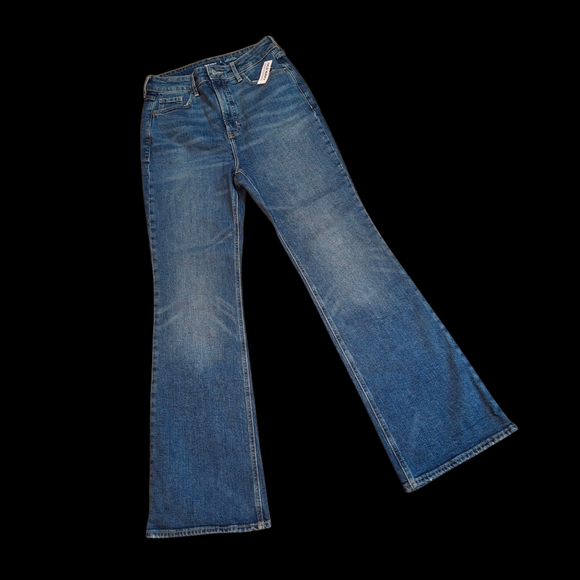 Old Navy Flare Blue Denim Jeans Women Size 8 - Picture 3 of 15